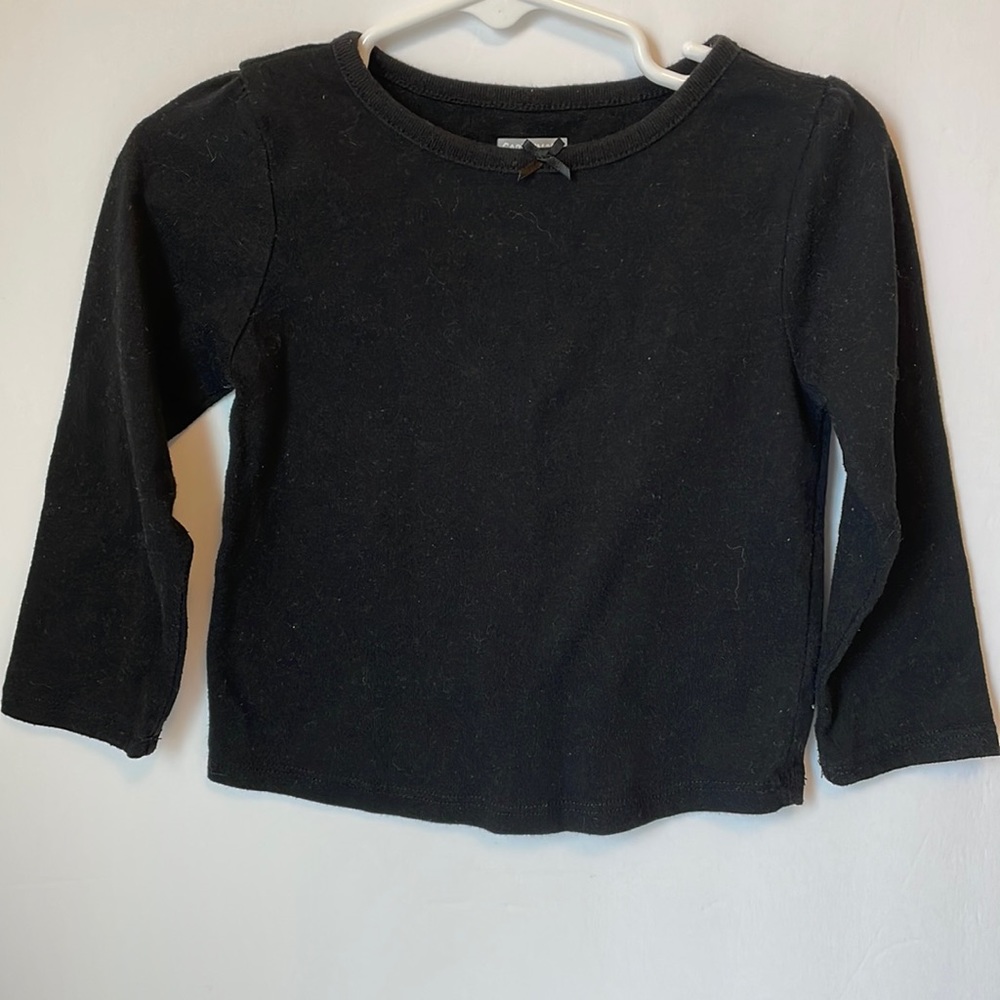 Black Shirt With Bow